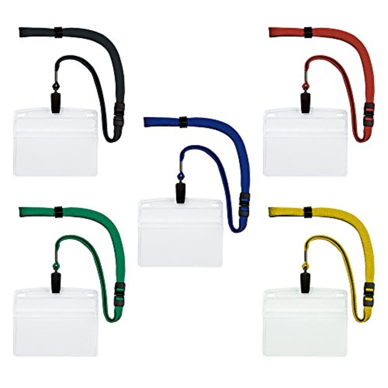 オープン工業 吊り下げ名札(IDカードホルダー) ソフト 特大サイズ 緑 NL-21P-GN