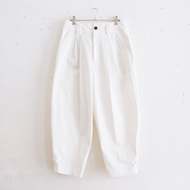 unisex egg chino pants／cotton 〈white〉