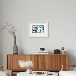 ムーミン 北欧 Putinki「ムーミントロール 2」送料無料 フレーム選択可能 展示用フック付アートポスター 絵画 インテリア アート