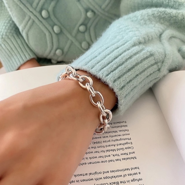 S925 thick chain bracelet  (B108)