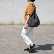 Cotton Hobo bag チャコール