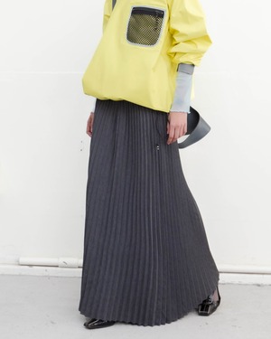 1990s pleated maxi skirt