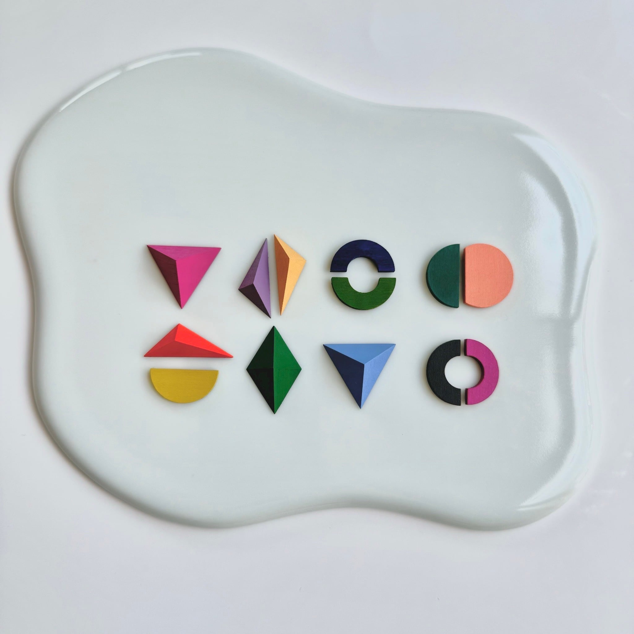 corchea / dia earring【rose pink】