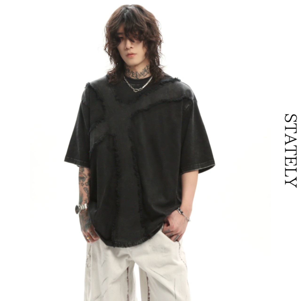 Cross Fray ヴィンテージTee/2color_T279・画像3