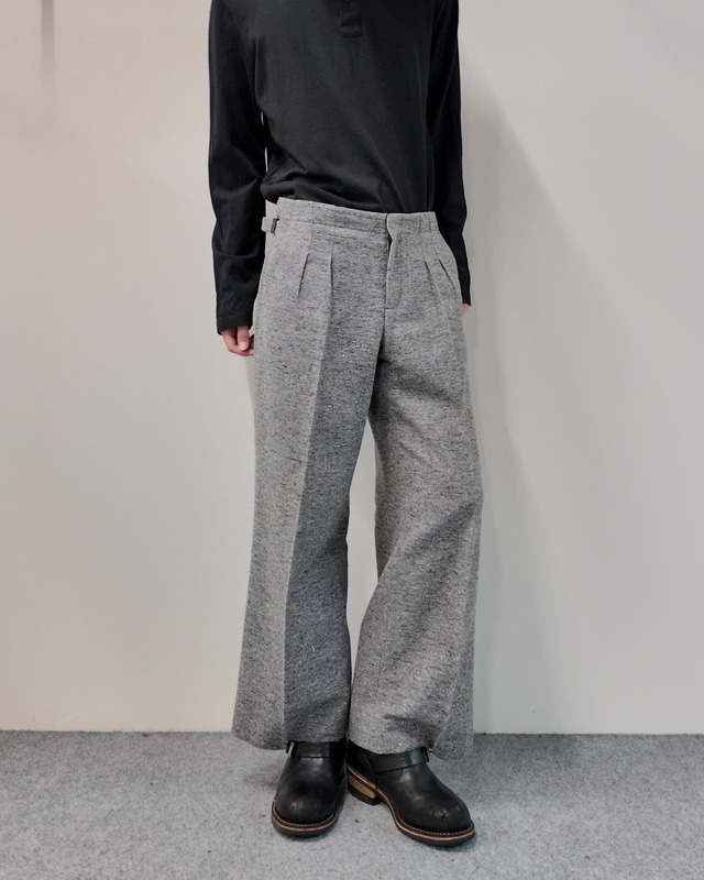 【Maison Margiela】cropped nep grey pants