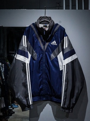 【add (C) vintage】"90's" "adidas" Layered Design Loose Track Jacket