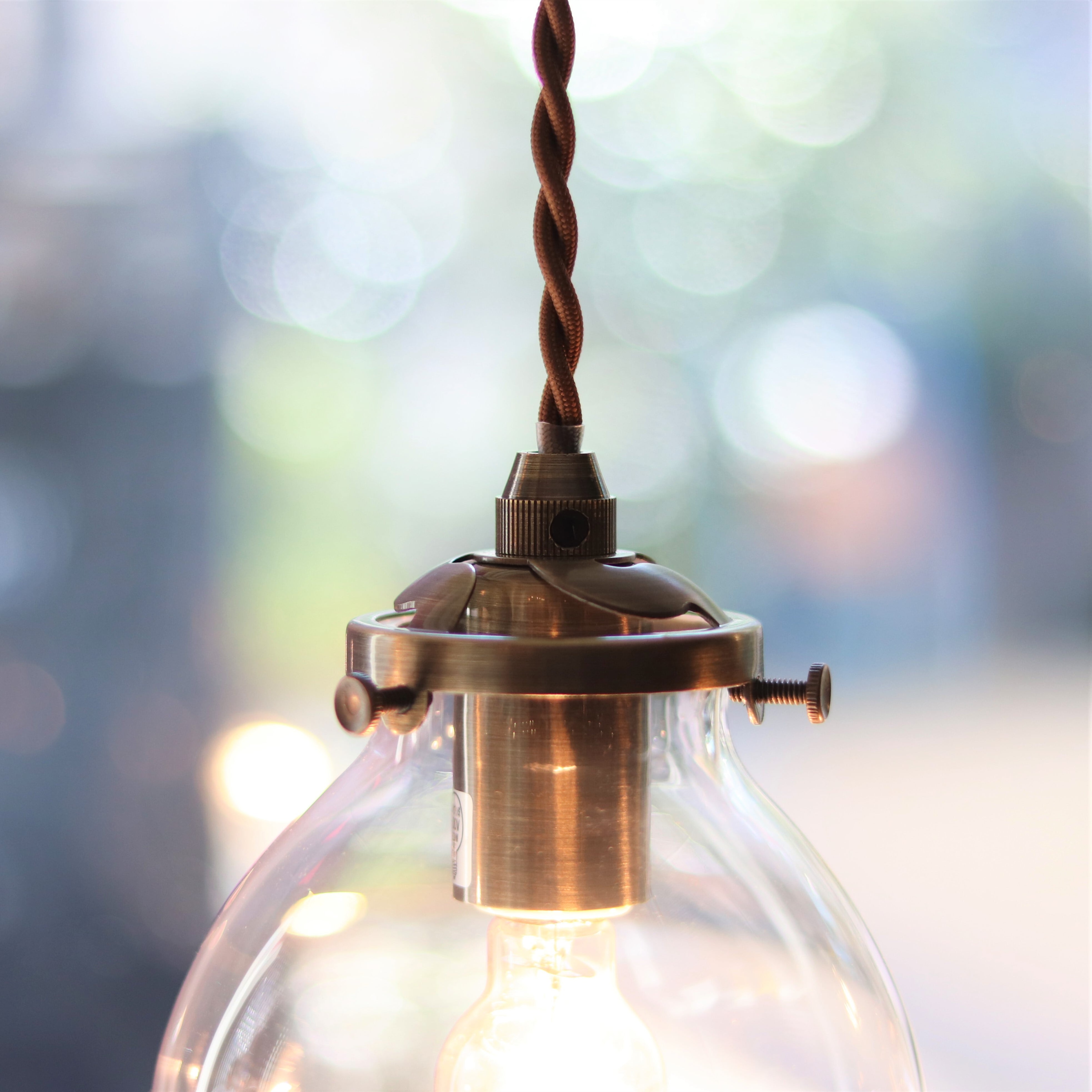 照明】ペンダントランプ クリア【3411】 | ジーフラットインテリア