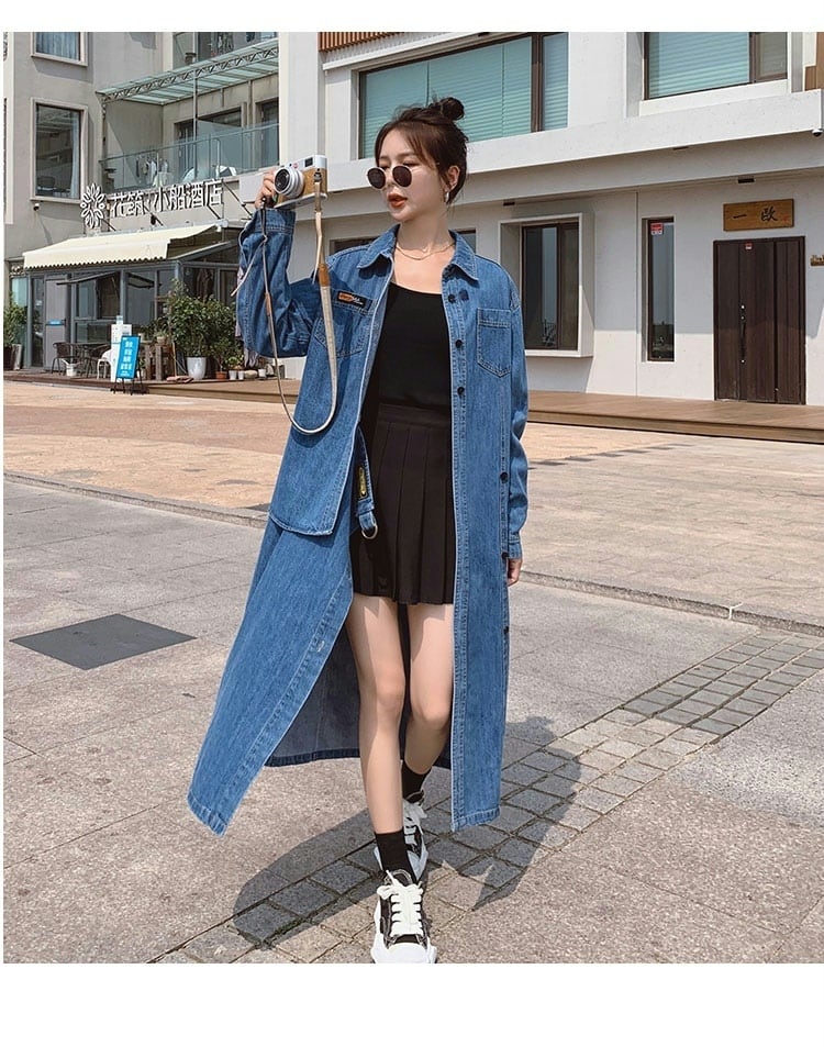 デニムロングワンピース レディース デニム ロング ワンピース