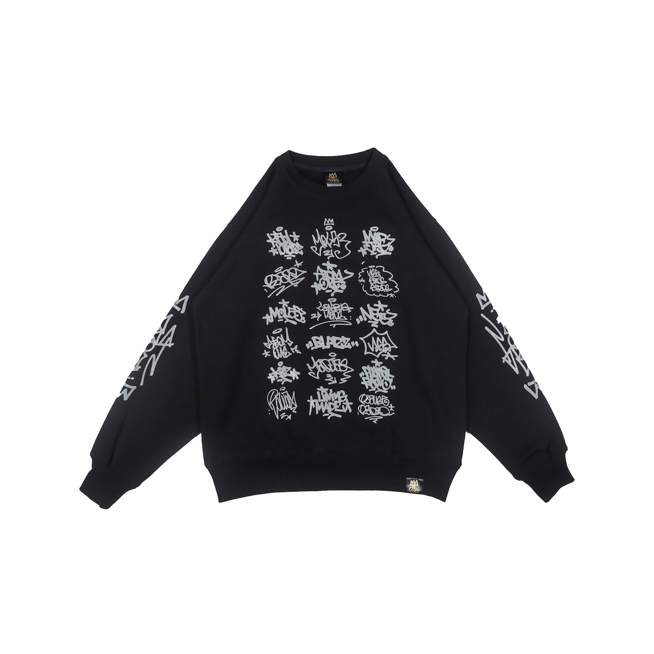 "KING" MOL CREW SWEAT SHIRT [BLACK]