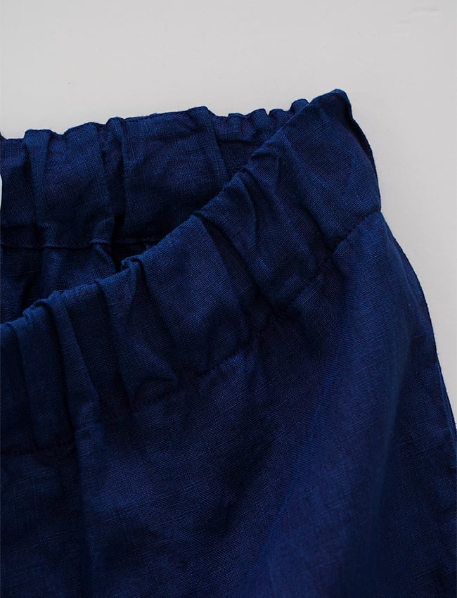 aulico : LINEN PANTS / NAVY | aulico