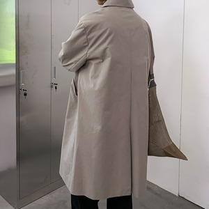 デザインシックボタン薄手コート　954