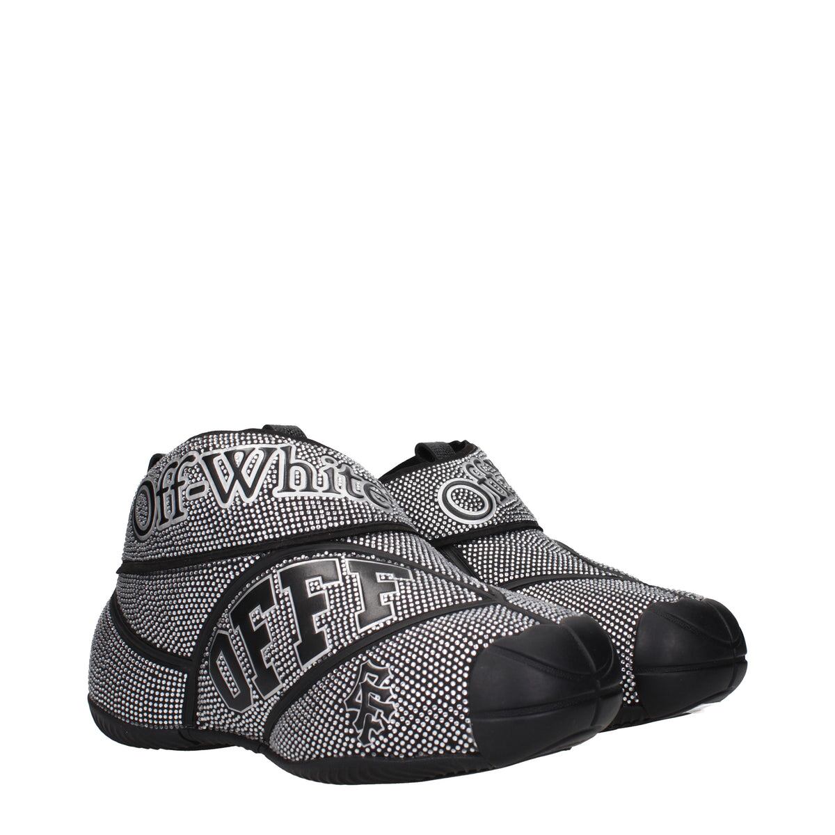 【新品】OFF-WHITE オフホワイト メンズ スニーカー ラバー ブラック OMIA29GLEA001STRASS7210