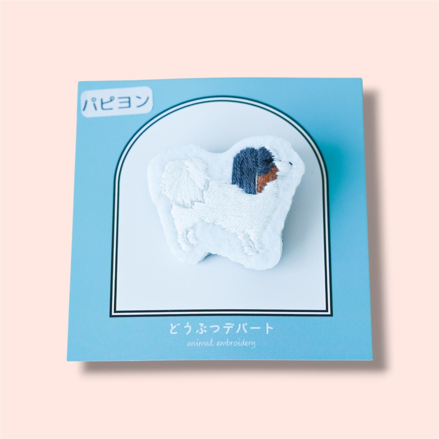 【SALE】どうぶつシルエットブローチ パピヨン