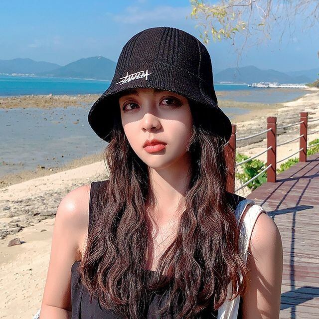 【予約販売】バケットハット 帽子 レディース メンズ UVカット ロゴ アウトドア 日焼け防止 紫外線 ピンク ブラック ブルー こなれ感 お洒落 韓国 トレンド