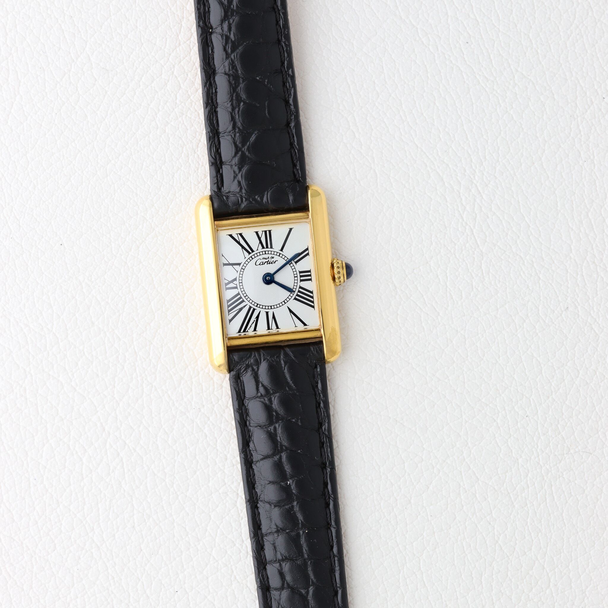 あすならCARTIER/マストタンク LM オパラン文字盤 ゴールド カルティエ マストタンク LM フロントトリニティ文字盤 ゴールド