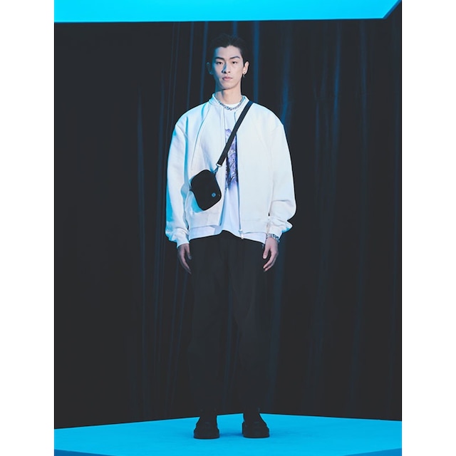 [WOOALONG] Diagonal way sweat jacket - WHITE 正規品  韓国 ブランド 韓国ファッション 韓国代行 アウター ジャケット