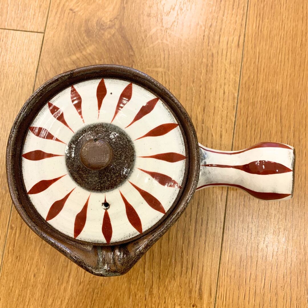 【波佐見焼】【福十草】【急須】赤　280cc