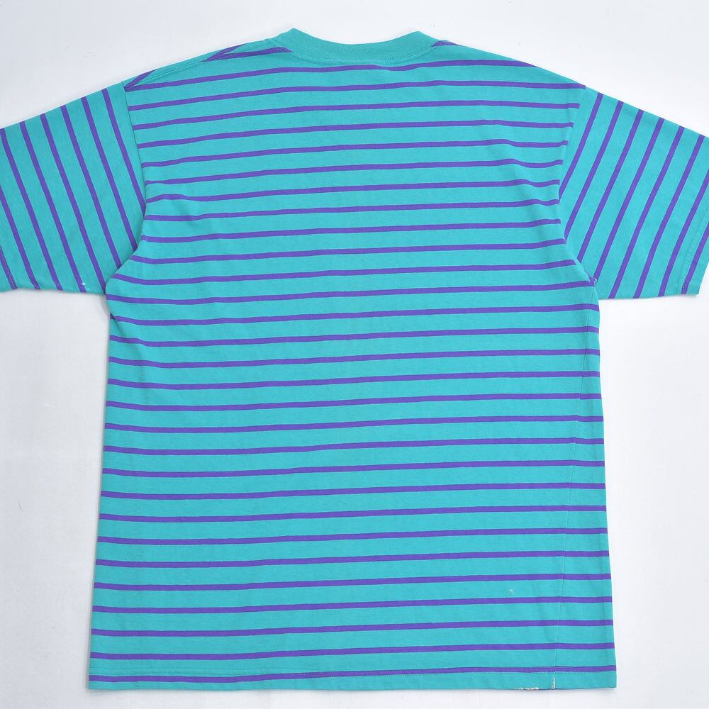 90～00s CHEETAH ポケット付き ボーダー Tシャツ 半袖 コットン