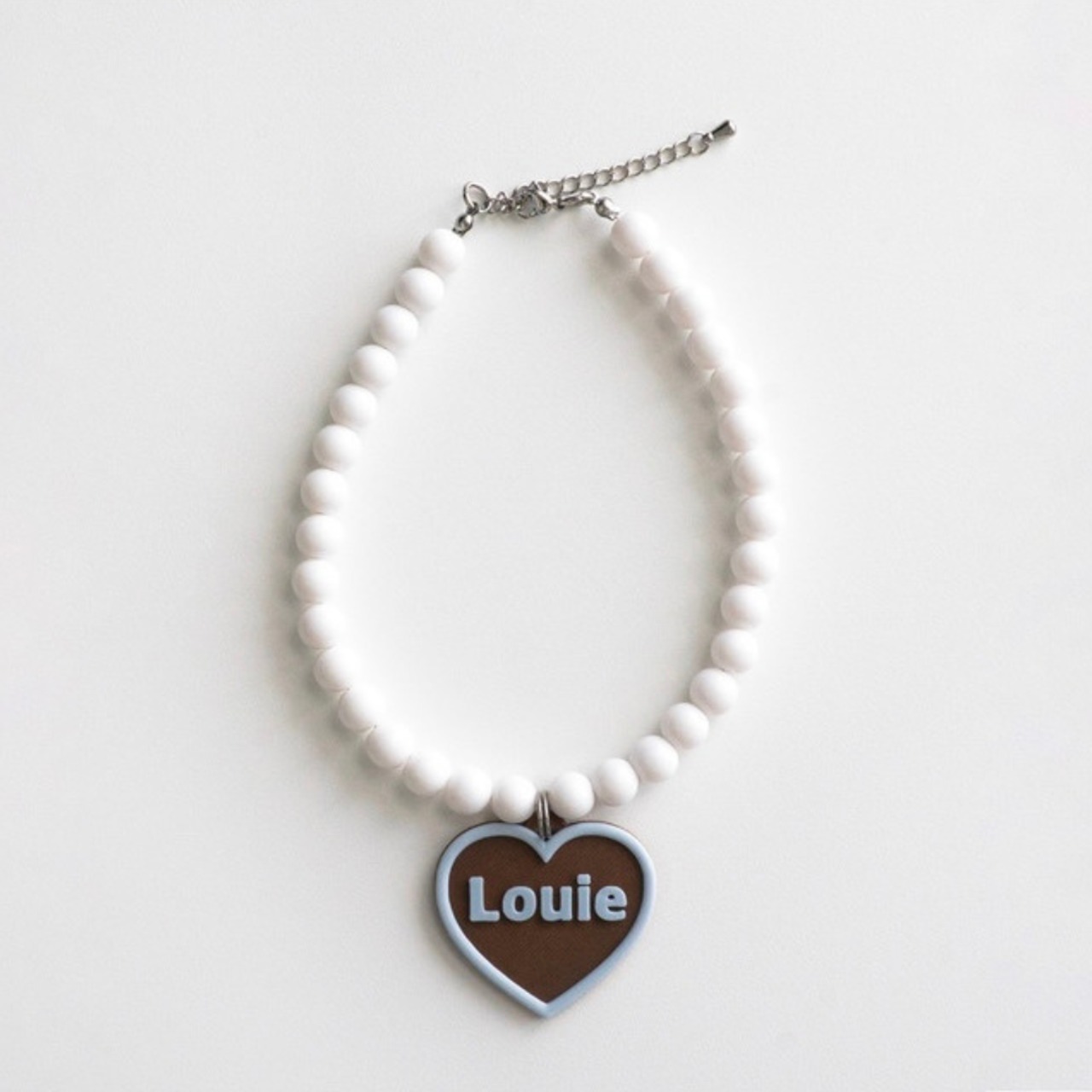【予約】[ Snugroo ] Pet Necklace Beads｜Blue Brownie - 2