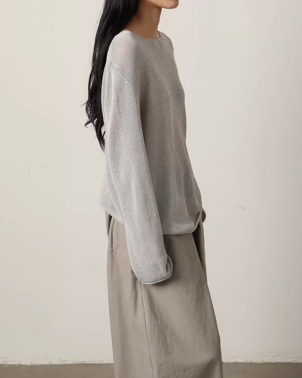 Drop shoulder loose Knit L0085