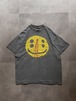 イエロースマイル プリントTシャツ XL ブラック フェード 日本製