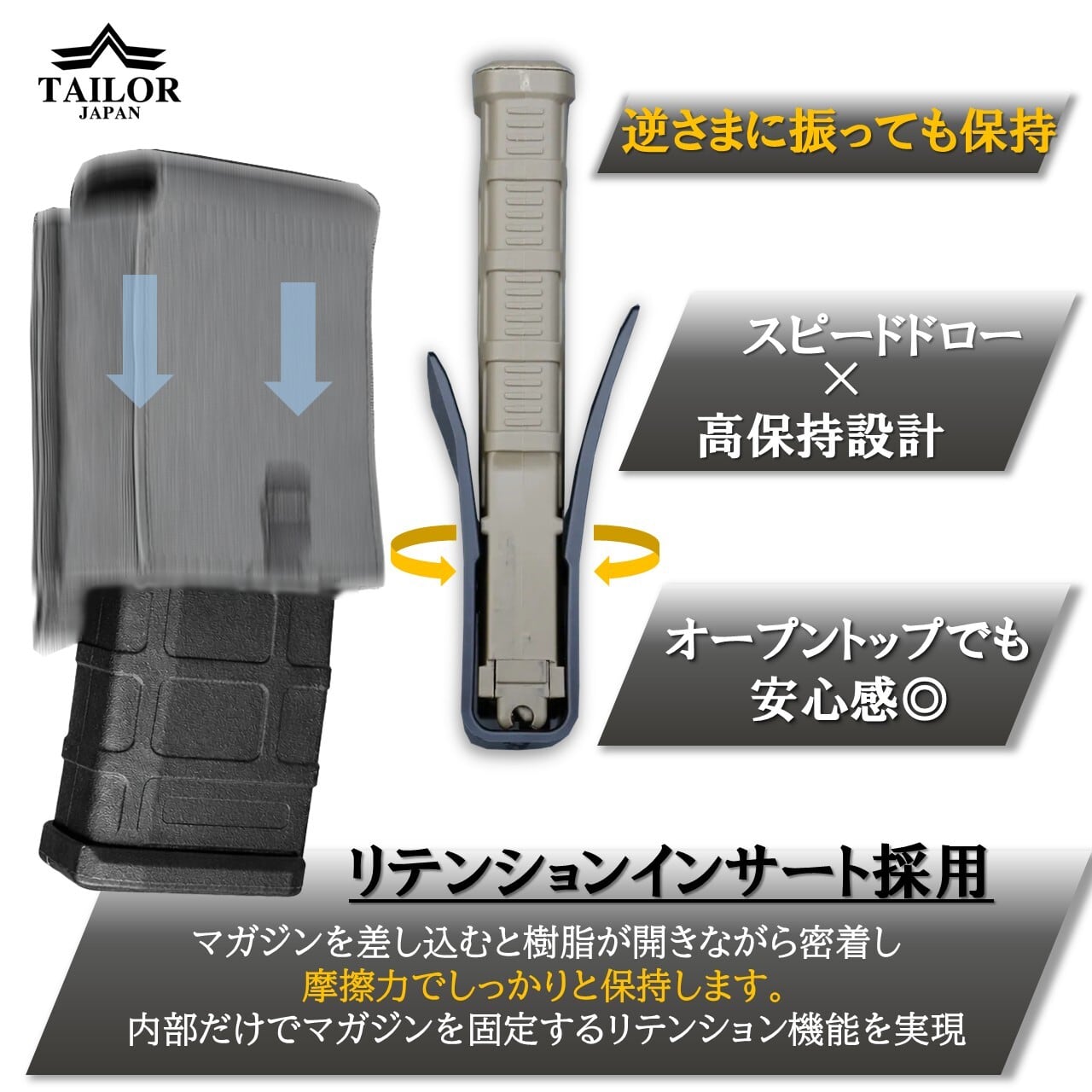 SOE製 実物マガジンポーチOD SOE製 実物マガジンポーチOD SOE レッグマガジンポーチ OD 黒縁 | 第三商店