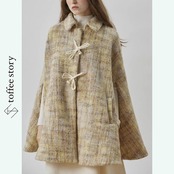 羽音をまとった影色：トンボケープジャケット《XU0284》