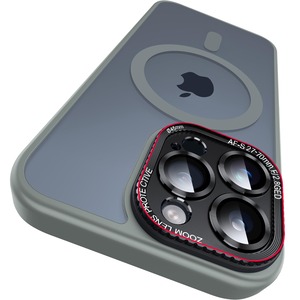 【人気】【新型一体レンズ保護・Magsafe対応】 iPhone 15 pro 用 ケース 人気 韓国 半透明 SGS認証 マグネット搭載 耐衝撃 マット感 黄ばみなし ストラップホール付き ワイアレス充電対応 グレイ