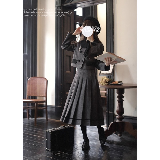 ゴスロリ通販 With U クラロリ アクセサリー 蝶ネクタイ バッジ ファッション小物 新入学 卒業式 JK 制服 控えめ 上品 エレガント