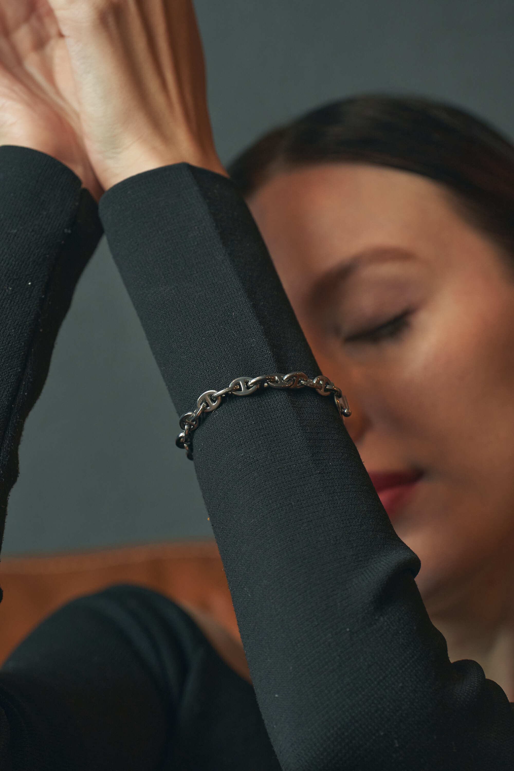 316L ( サージカルステンレス ) anchor bracelet 【SILVER】#b08 | CELINA