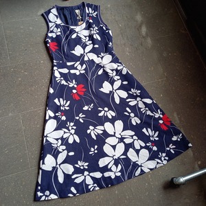 ヨーロッパ製 ノースリーブサマーワンピース used [104129]