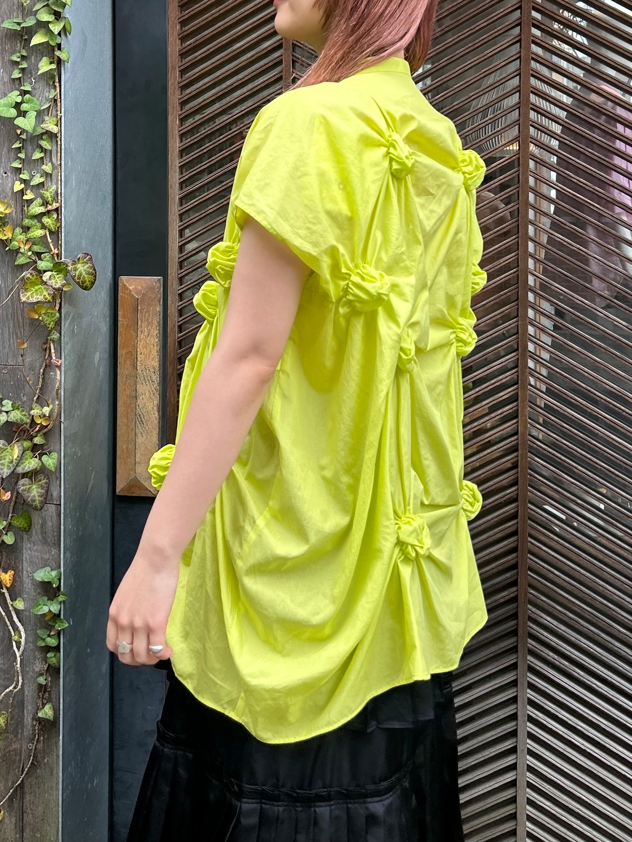 【25SS】ENFOLD エンフォルド / CIRCLE SHIRRING SHIRT / シャツ - 2