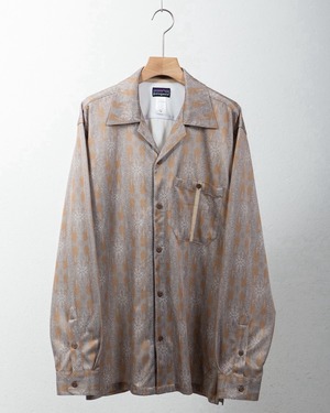 "Patagonia" RHYTHM iridescent color open collar shirt