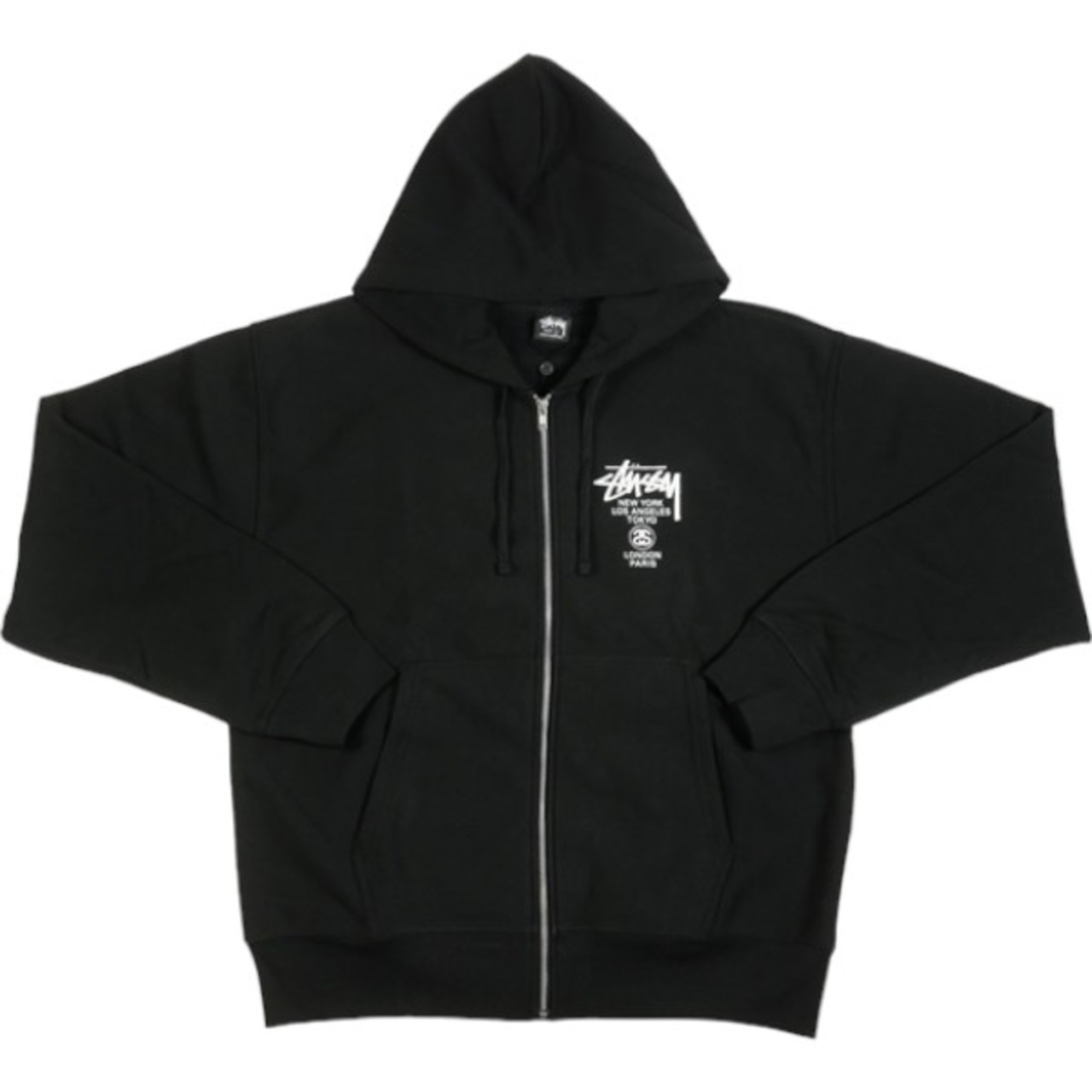 Size【L】 STUSSY ステューシー 24SS WORLD TOUR ZIP HOODIE Black 