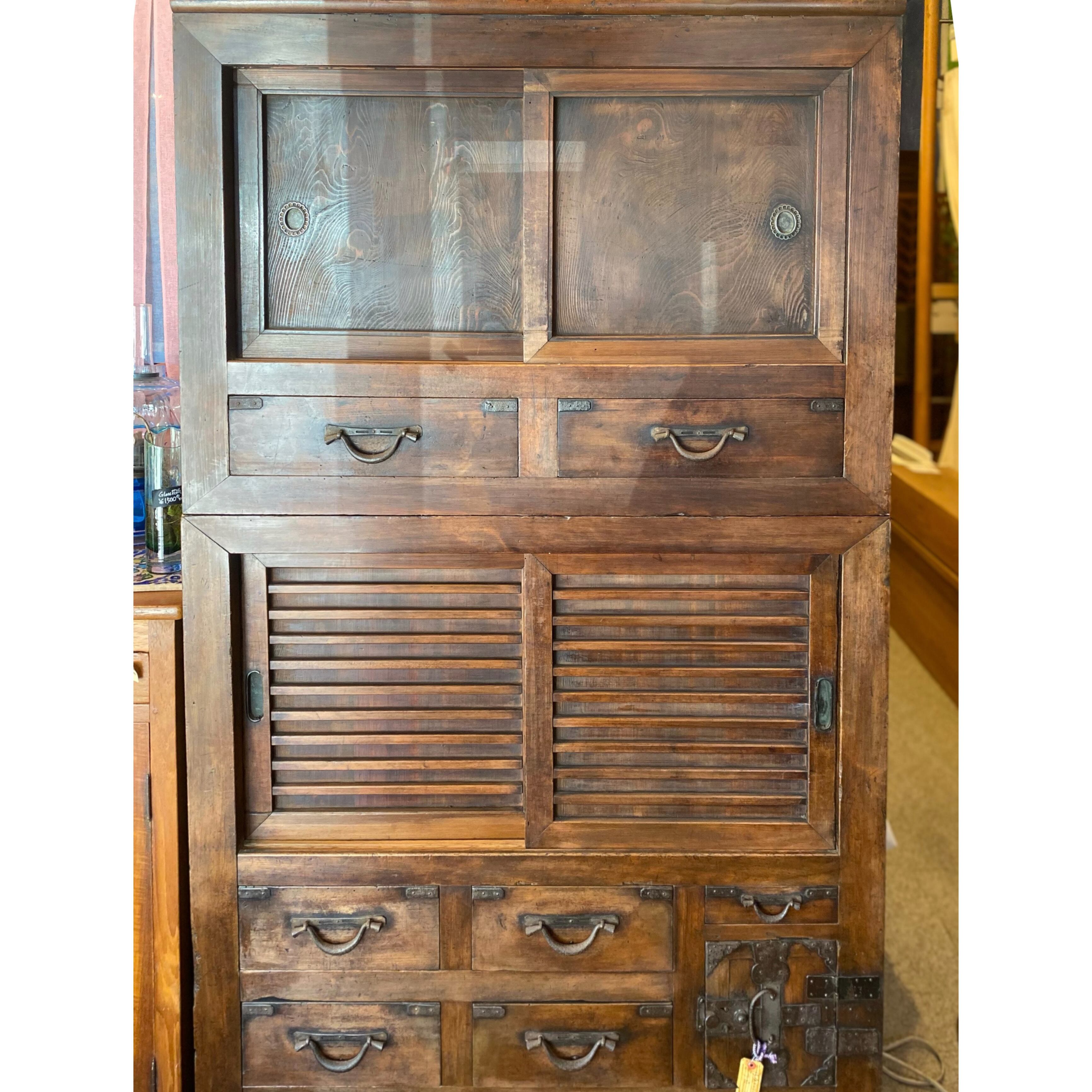 昭和初期 帳場箪笥 アンティーク