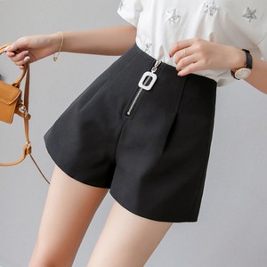 ショートパンツ レディース 送料無料 ハイウエスト フロントタック 春夏 137997