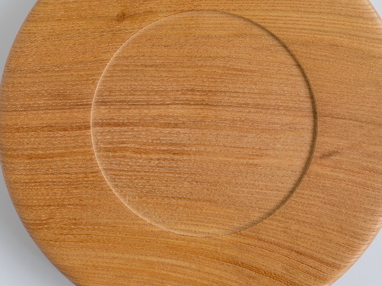 現品限り】無塗装のお盆4 欅（けやき）1人用 直径18cm | わたなべ木