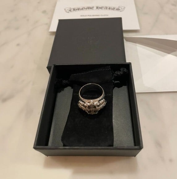 CHROME HEARTS クロムハーツ キーパーリング ダイヤモンド CHROME HEARTS クロムハーツ キーパーリング ダイヤモンド