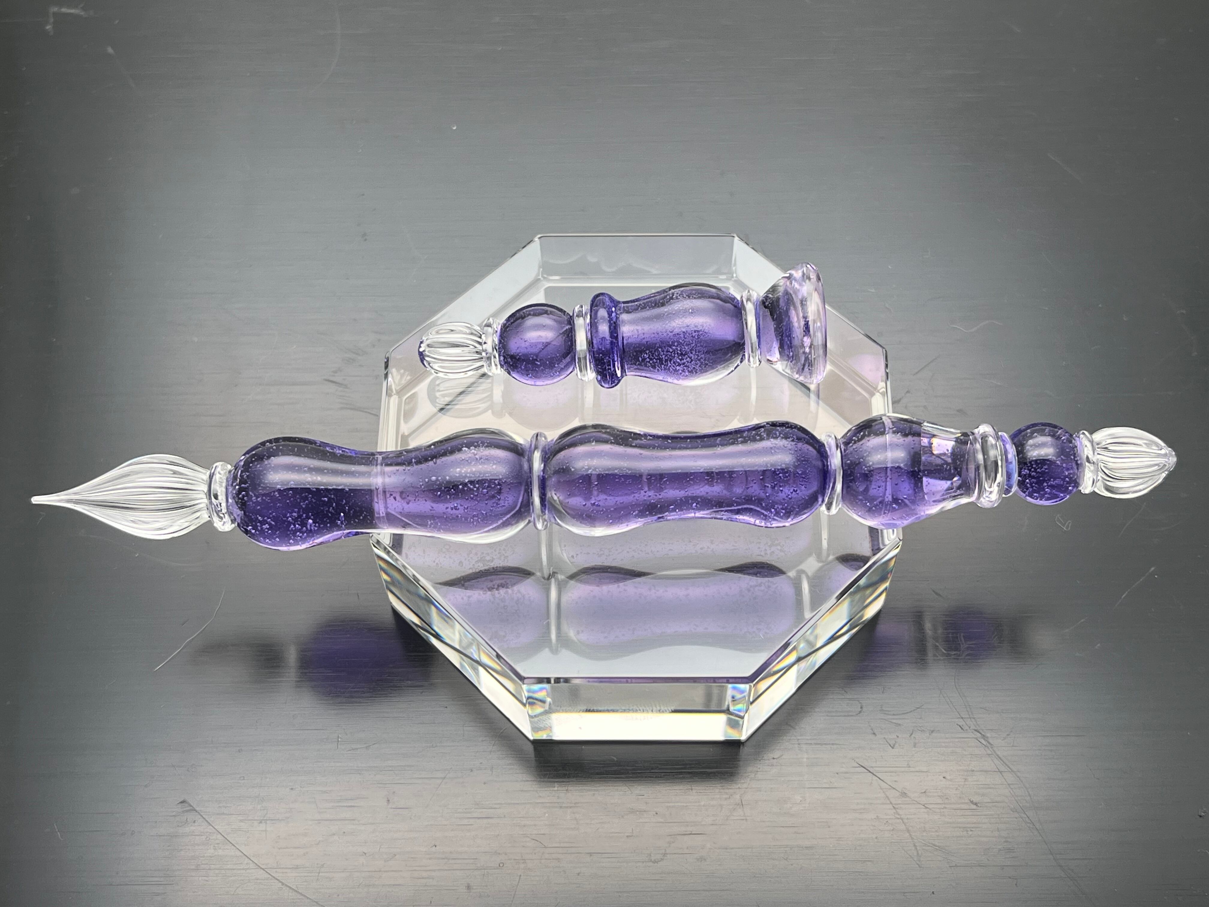 受注制作可能 Big type 硬質ガラスペン チェス『キング』