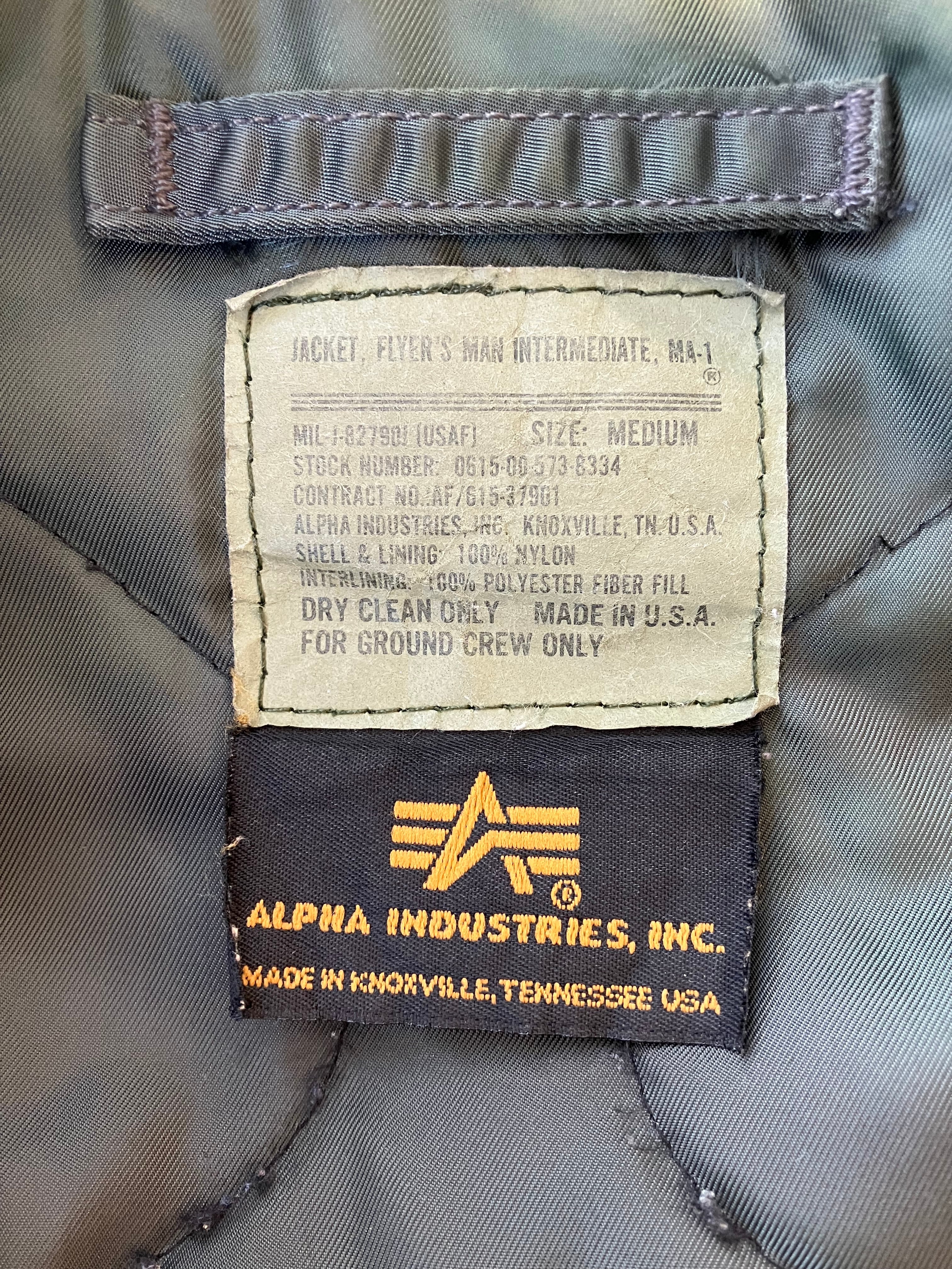 90's ALPHA MA-1 made in U.S.A (SIZE M) | FASHION SPOT RAMONE