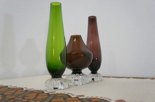 aseda sweden glass vase (GREEN)　ガラスの花瓶