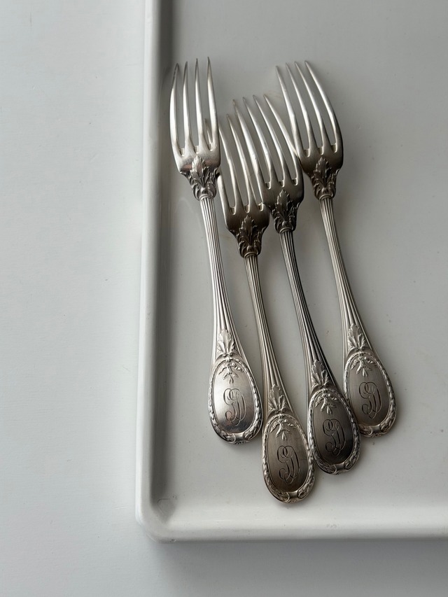 Christofle　クリストフル　/　“Trianon”　fork　フォーク　18,7cm　(在庫:12本)