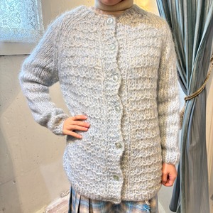 60’s pastel blue mohair cardigan