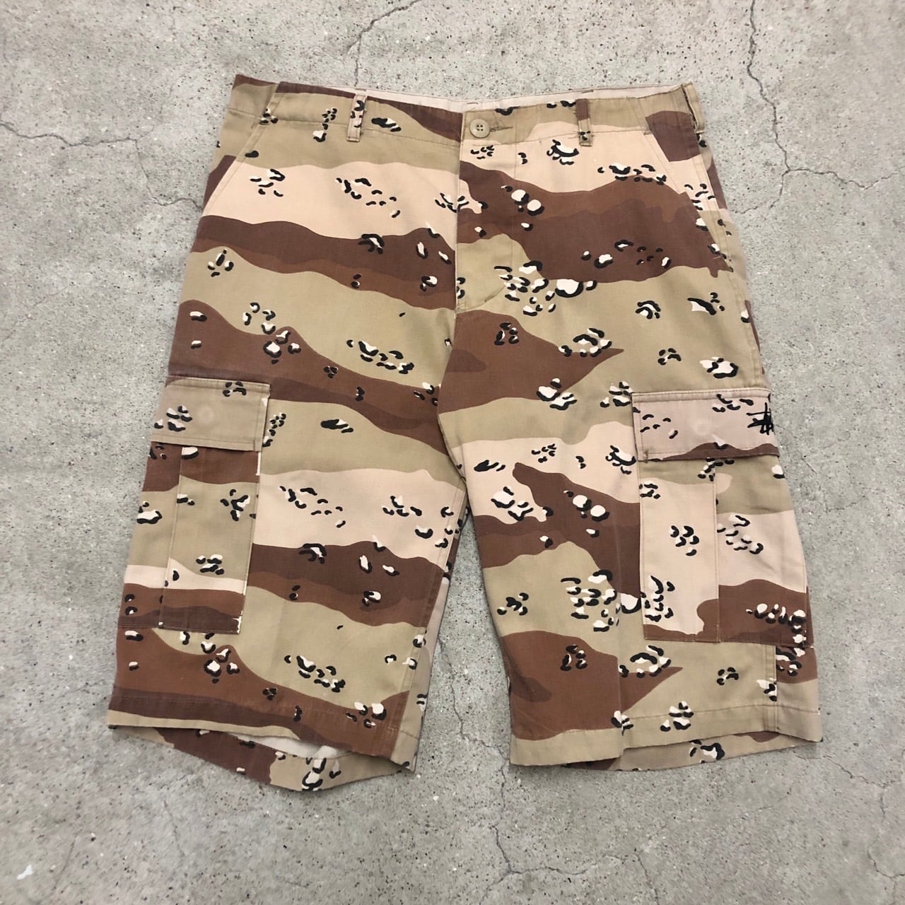 90s OLD STUSSY/Cargo Shorts/USA製/白タグ/XL/チョコチップカモ 90s OLD STUSSY/Cargo Shorts/USA製/白タグ/XL/チョコチップカモ