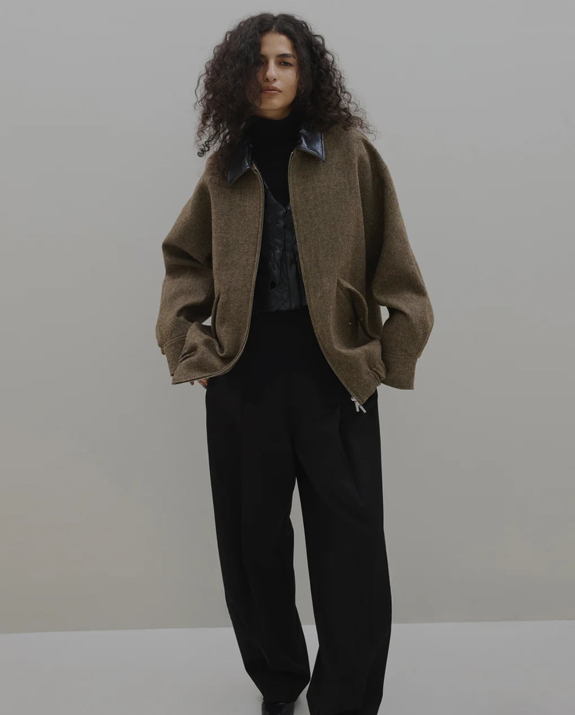AMERI】UND TWEED WORK DETAIL BLOUSON (0225206610530) | CLOAK&CO EC
