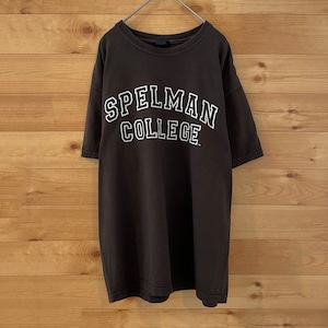 【MVSPORT】カレッジ スペルマン大学 アーチロゴ Tシャツ spelman college L US古着