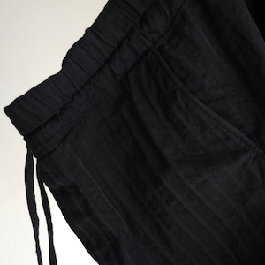 classic farmers wool pants / dobbyblack