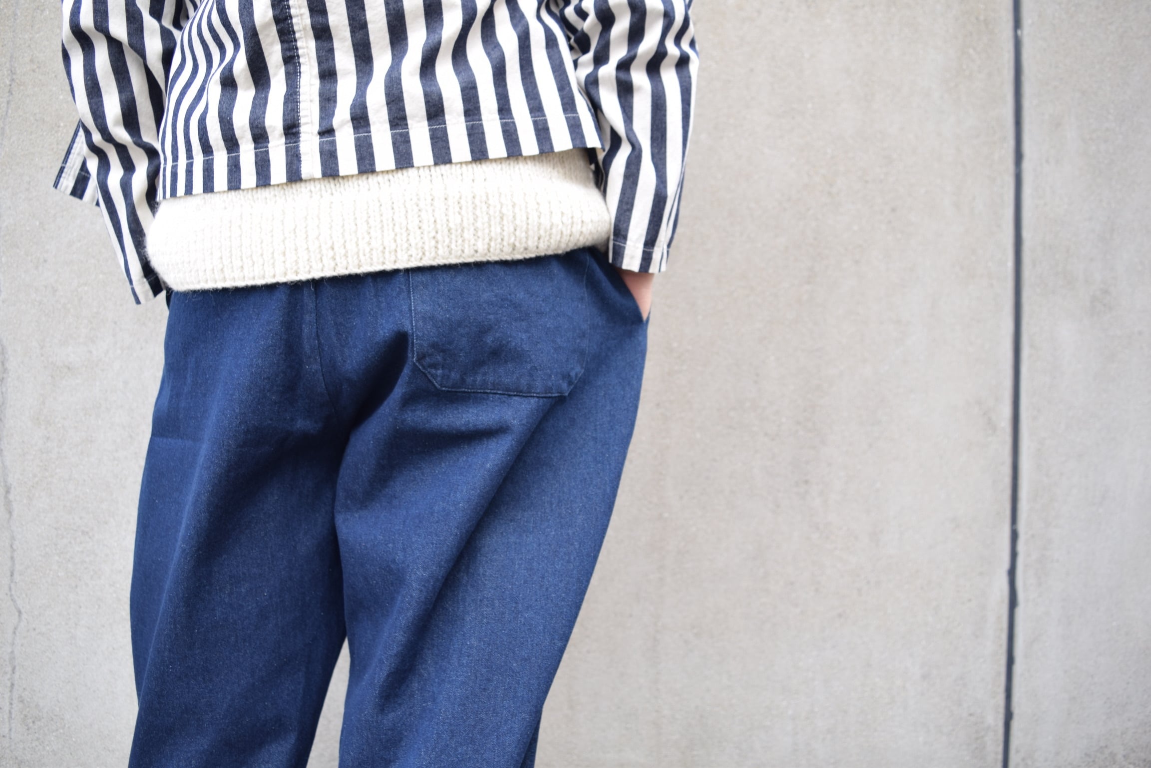 VOIRY SUNDAY PANTS-denim【mid blue】 | BIGPINK Online store
