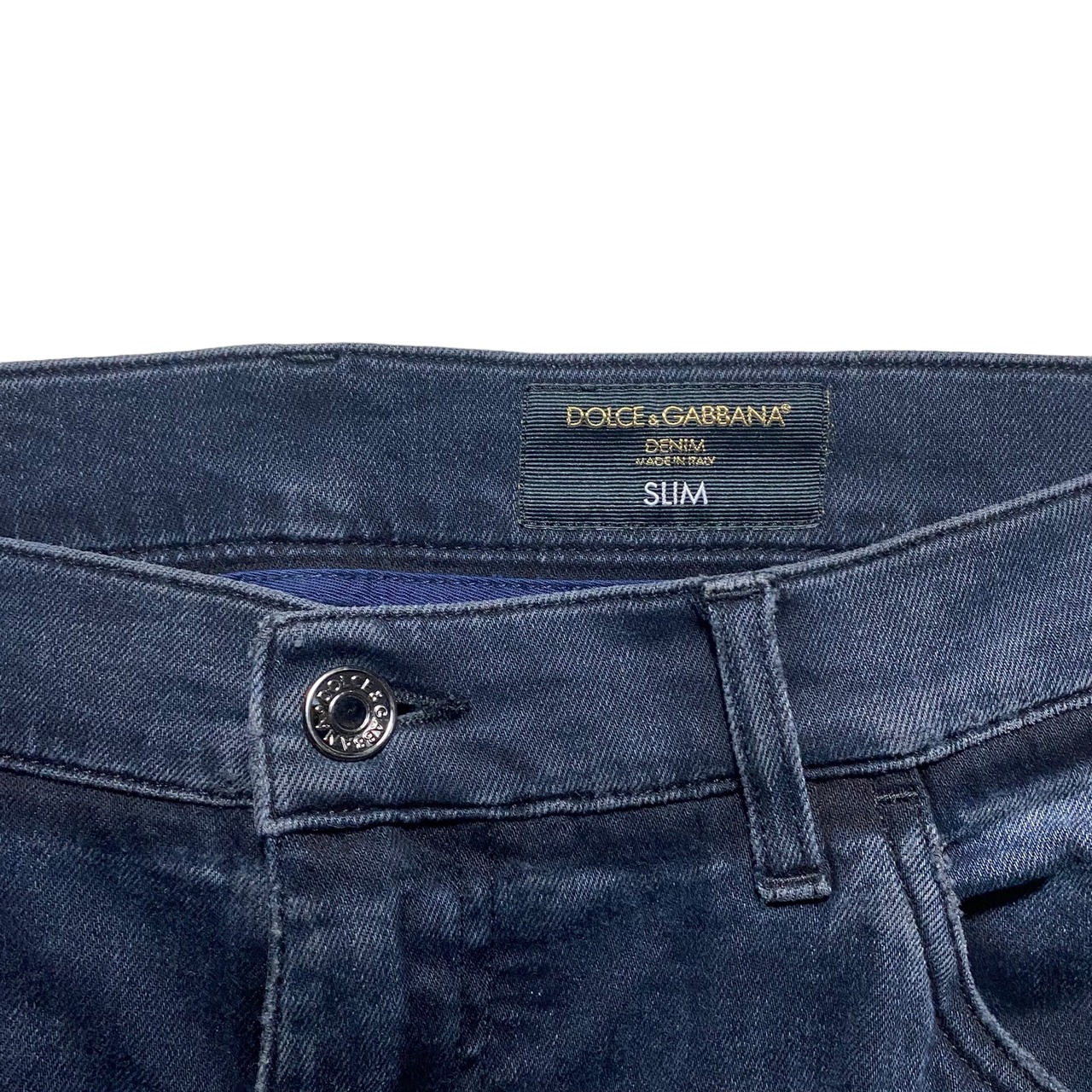 DOLCE&GABBANA side line stretch denim pants