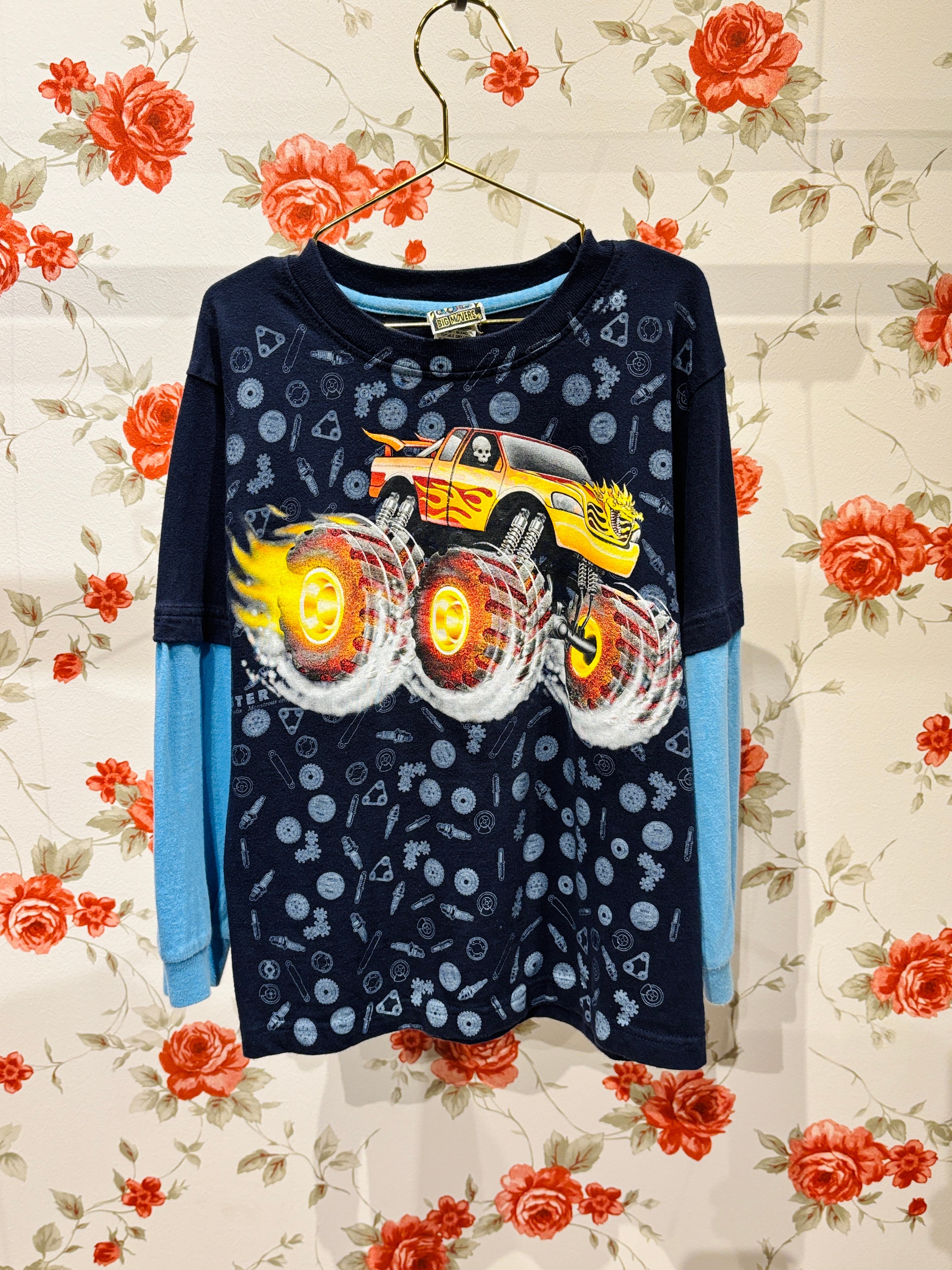 【KIDS vintage】BIG MOVERS T-sh . about 5-7y